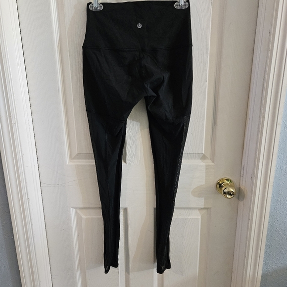 Lululemon Lab Night Tight Black Size 6 Leggings Mesh Yoga Dance Limited Edition - Picture 2 of 11